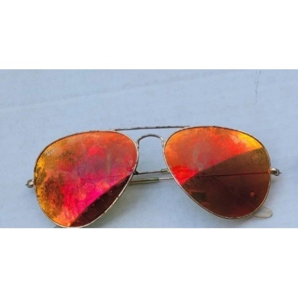 Ray Ban Large Silver‎ Aviator Designer Frams Only Some Damage